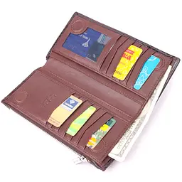 Чоловічий шкіряний портмоне KARYA 9,7х19х1,5 см acs0024577 - мініатюра 5