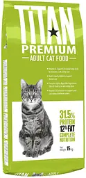 Сухий корм Chicopee (Чикопі) Titan Premium Adult Cat 15 кг для дорослих котів і кішок з м'ясом птиці