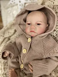 Силіконова колекційна лялька реборн reborn сима дівчина Reborn Dolls det0018824 - мініатюра 2