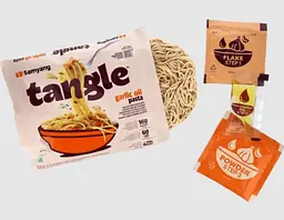 Локшина Samyang Tangle Garlic Oil Pasta 100г - мініатюра 3