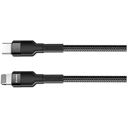 Дата кабель USB-C to Lightning 0.3m 3А black ColorWay (CW-CBPDCL054-BK)
