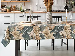 Скатертина Lefard Home Textile Versalles Flor Oceano 240х140 см водовідштовхувальна (715-309) - мініатюра 5