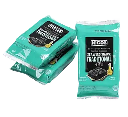 Чіпси з морських водоростей Nicos Seaweed Snack Traditional Flavor 4г - мініатюра 4