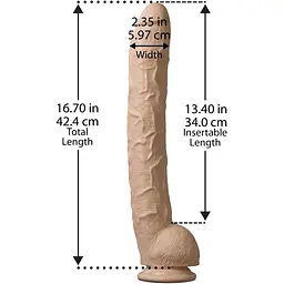 Фалоімітатор Doc Johnson Dick RambOne Cock White - мініатюра 4