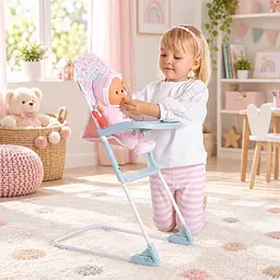 Стільчик для годування ляльки Chicco (12408.00) - мініатюра 2