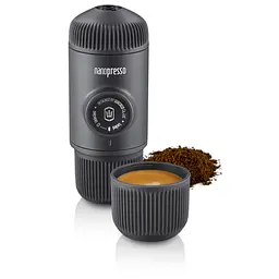 Еспресо-кавоварка Wacaco Nanopresso 18 бар 80мл з чохлом Сірий - мініатюра 4