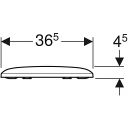 Сидіння для унітазу Geberit iCon Square 571910000 Soft Close, Білий - мініатюра 2