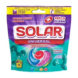 Капсули для прання Solar Household Universal Molecule 10 шт. (4820269930384)