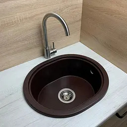 Кухонна мийка Adamant CIRCUM mokko 500x425x180 мм, без крила 50 см - мініатюра 2