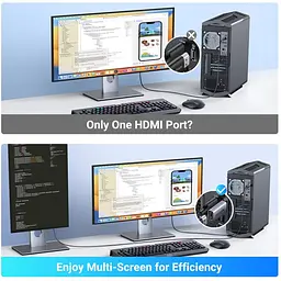Перехідник Ugreen DP130 DisplayPort — HDMI 4K 2 шт. сірий (55935) [175317] - мініатюра 7