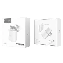 Бездротовий зарядний пристрій Hoco CW18 AirPods Case White - мініатюра 2