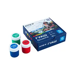 Гуашеві фарби Kite Classic 9 кольорів х 20 мл (K-072) - мініатюра 5