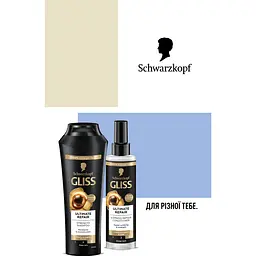 Набір Gliss Ultimate repair. Hair Reconstruction Шампунь 250 мл + кондиціонер 200 мл - мініатюра 4
