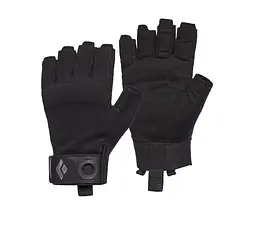 Рукавички для альпінізму Black Diamond Crag Half-Finger S Чорний