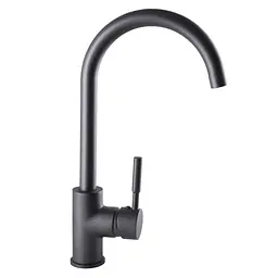 Змішувач для кухні Globus Lux Lazer GLLR-0203S-11-graphite Чорний матовий - мініатюра 3