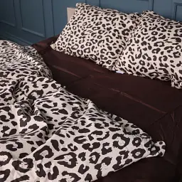 Наволочка MirSon Сатин Leopard Chic 70х70 см шоколадна (2200011122168) - мініатюра 3