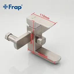 Душова система Frap F2421, поворотний вилив - перемикач на лійку, 1 режим, нержавіюча сталь - мініатюра 5