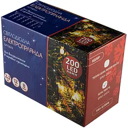 Електрогірлянда BPNY LED штора біла 200LED 2х2 м 220V 12W (1423422)