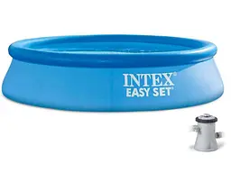 Басейн сімейний INTEX синій 244х61см 1942л з фільтр-насосом арт.28108