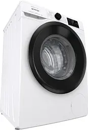 Пральна машина Gorenje фронтальна, 8кг, 1400, A+++, 55см, дисплей, пар, інвертор, білий (WNEI84BS) - мініатюра 3