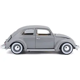 Автомодель Bburago Volkswagen Kafer Beetle 1955, 1:18 сіра (18-12029 GY) - мініатюра 3