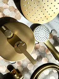 Душова система прихованого монтажу Rea Ontario + BOX brushed gold REA-P5502 - мініатюра 5