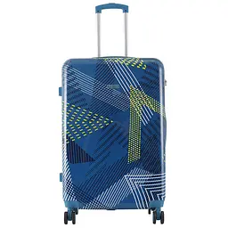 Валіза велика Semi Line 28 дюймів (L) Polycarbonate/ABS-Plastic Blue Pattern (T5652-3) - мініатюра 3
