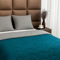 Ковдра ArCloud — Double Face Grey Indian Teal 170*205 двоспальна (350 г/м2) - мініатюра 3