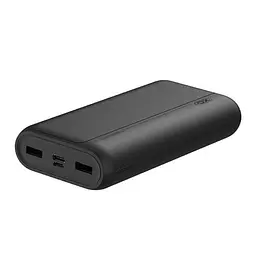 Портативний зовнішній акумулятор Power Bank XO PR122 20000mAh (Black) - мініатюра 2