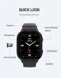 Дитячий смарт-годинник Wonlex KT19 PRO Max годинник-телефон з відеодзвінком GPS WI-FI і SIM-картою Black (19131) - мініатюра 6