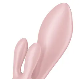 Вібратор-кролик Satisfyer Air Pump Bunny 3 21 см світло-рожевий - мініатюра 3