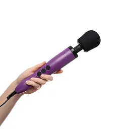 Вібромасажер DOXY Original Purple, дуже потужний, живлення 220В, пульсівні вібрації - мініатюра 4