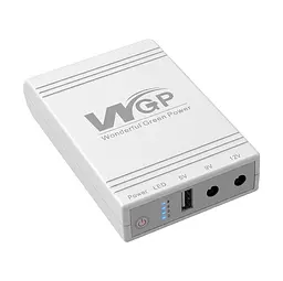 Джерело безперебійного живлення Mini UPS WGP UPS103A White 10400mAh 5V/9V/12V, Li-ion 4*2.6Ah, для роутера та оптичного терміналу (42-00256) - мініатюра 3