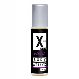 Чоловічі духи з феромонами X-Phero Body Attack Violet, 10 мл