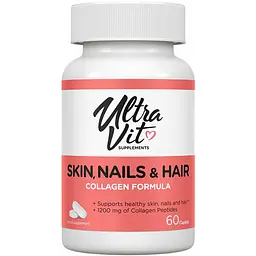 Вітаміни для волосся шкіри та нігтів VPLab Skin Nails & Hair 60 caps (1086-2022-10-0301)