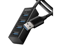 Мультипортовий адаптер AXAGON SuperSpeed Mini USB-A Black (HUE-M1AL)