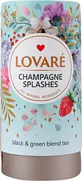 Чай Lovare бризки шампанського чорний+зелений 80 г к/б