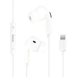 Навушники Hoco M111 Pro, вакуумні, провідні, Lightning, 1.2m, white