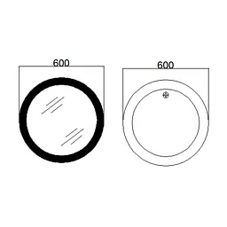 Дзеркало Qtap Taurus R600 з LED-підсвічуванням Touch, з антизапотіванням, з димером температури кольору (3000-6500K) QT2478R607 - мініатюра 2