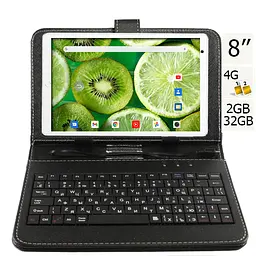 Планшет-телефон Hoozo MTPad8LTE 2/32 Pink+Чохол-клавіатура - мініатюра 2