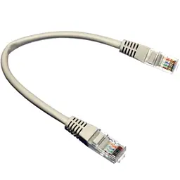 Патчкорд UTP Cat.5e ( 0.25м сірий ), CU
