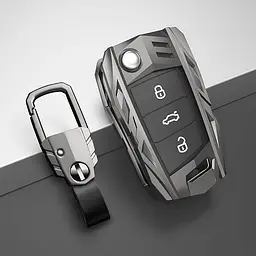 Чохол для автоключів Volkswagen із карабіном темний хром оригінал (YA0008)