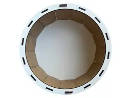 Подарункова коробка кругла (ХДФ) 19x10 см. №27 - мініатюра 3
