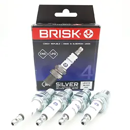 Свічка запалювання Brisk Silver LR15YS.4K Зазор 0.8 мм Ключ 21 під ГБО (Lanos, ВАЗ, ЗАЗ, Сенс, Nexia, Aveo, Matiz, Таврія 8-ми клапанну) 1334 - мініатюра 4