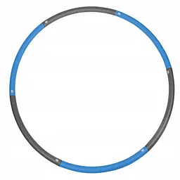 Обруч масажний SportVida Hula Hoop 90 см SV-HK0216 Grey/Blue