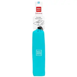 Складна миска Waudog Silicone, 38,5х23х5 см, блакитний (50802) - мініатюра 4