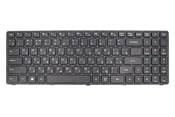 Клавіатура для ноутбука IBM/LENOVO IdeaPad 100-15IBD чорний, чорний фрейм (KB310623)