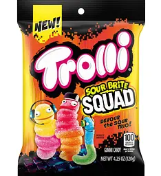 Желейні цукерки Trolli Sour Brite Squad Gummy Candy 120г