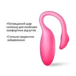 Смарт-віброяйце Magic Motion Flamingo Max Pink 2 в 1: віброяйце та тренажер Кегеля, 10 режимів - мініатюра 6