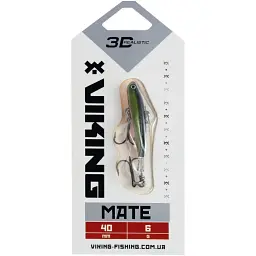 Балансир Viking Fishing Mate Ice Jig 40mm 6g #18 Golden Green - мініатюра 2